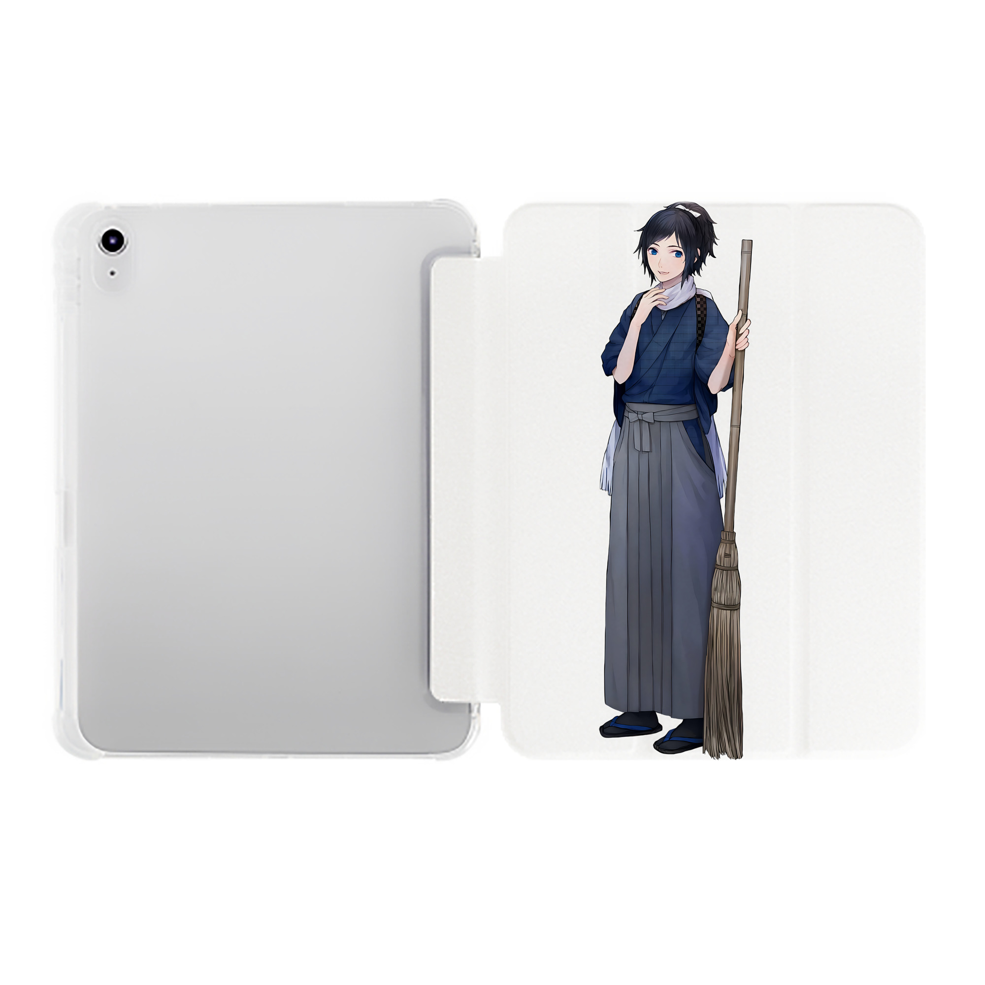 （画像用） 刀剣乱舞 Touken Ranbu IPad ケース ペン収納付き 三つ折りスタンド PUレザー×シリコン 対応機種9.5/10.5/10.9インチ